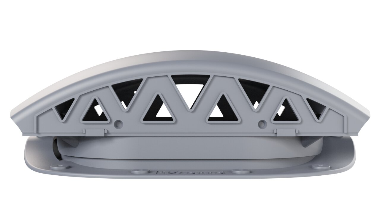 Вентилятор подкровельный Viotto, для металлочерепицы, серый графит (RAL 7024) Черепаха