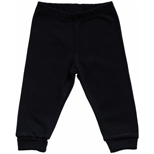 фото Брюки mokka с манжетом однотонные размер 62, черный