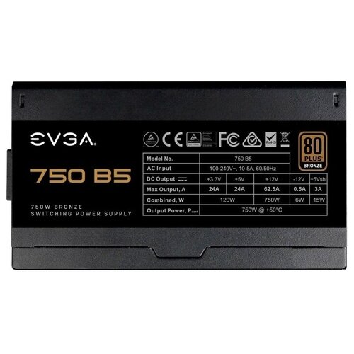 Блок питания EVGA B5 750W (220-B5-0750-V2)