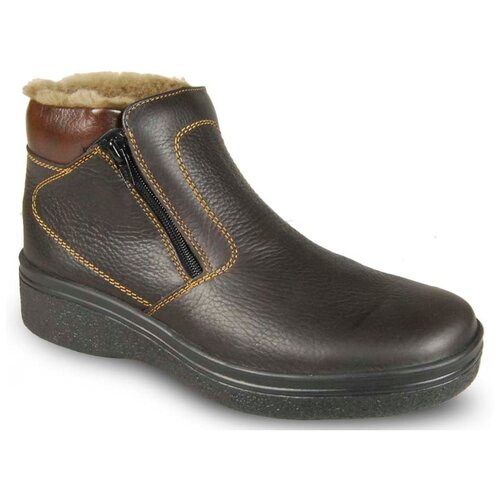 Ботинки Rieker, зимние, натуральная кожа, высокие, размер 40, коричневый