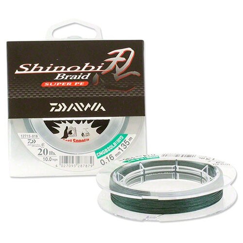 фото Плетеная леска daiwa shinobi braid (4027093288180 (135 м 0,14мм) )