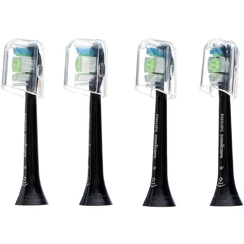 фото Набор насадок philips hx6064/11 для звуковой щетки, черный, 4 шт.