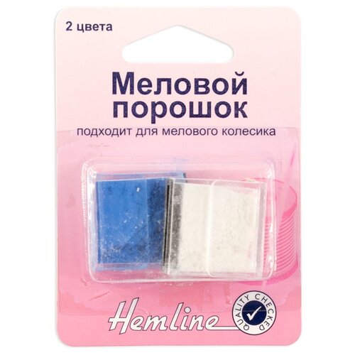 фото Меловой порошок в пластиковом контейнере, 2 цвета hemline 2 шт * ( 244.r )