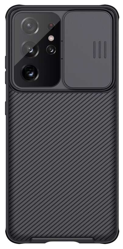 Чехол для смартфона Samsung Galaxy S21 Ultra Nillkin CamShield Pro Case черный термополиуретановый с защитой камеры