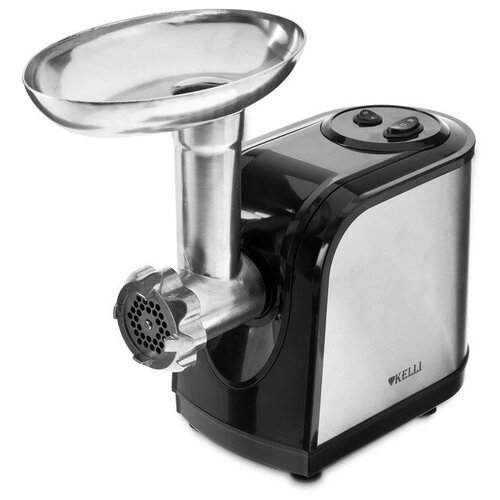 Мясорубка электрическая KELLI KL-5002 1800 Вт 2 скорости 2 насадки серебристая 560900₽