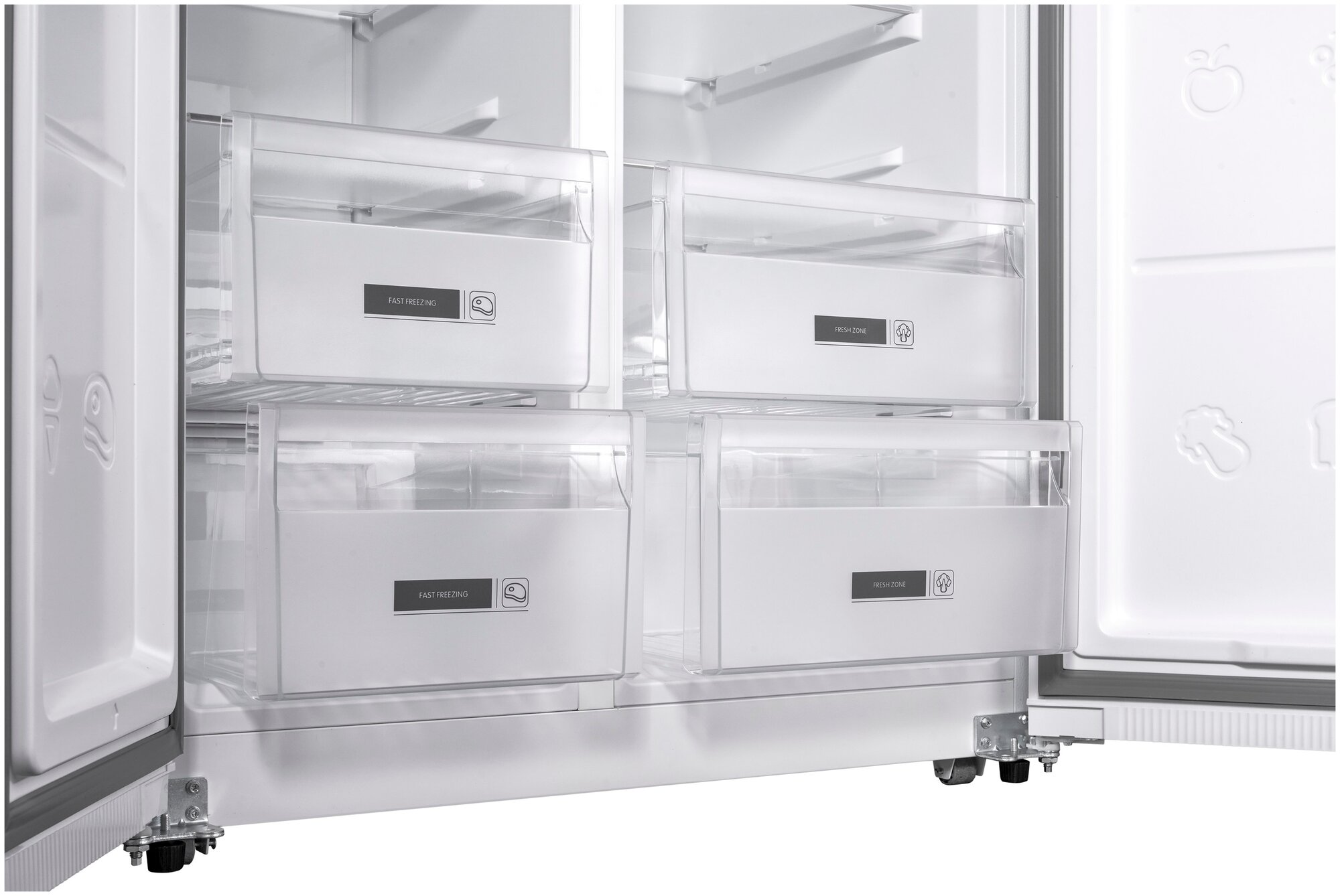Холодильник двухкамерный Weissgauff WSBS 600 WG NoFrost Inverter - фото №7