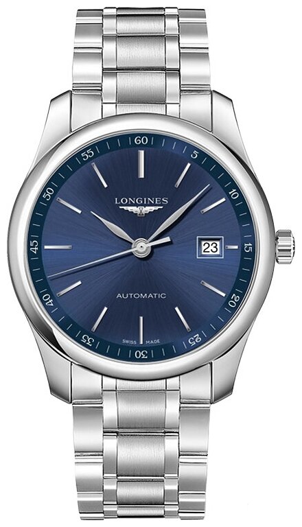 Наручные часы LONGINES L2.893.4.92.6, синий, серебряный