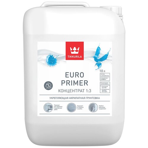 Грунт акрилатный TIKKURILA Euro Primer 0,9 л.