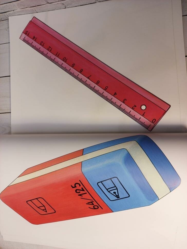 Книга Школьные принадлежности в картинках - фото №6