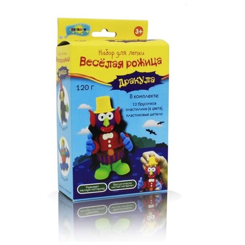 фото Altacto набор для лепки "дракула" (4 цв., пластиковые детали, 120г)