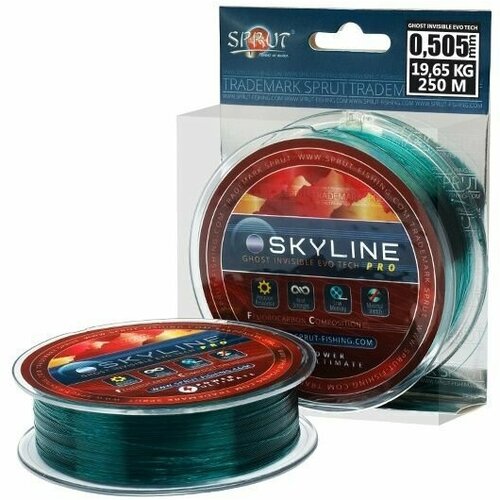 фото Леска летняя sprut evotech pro ghostinv 0,505mm/250m