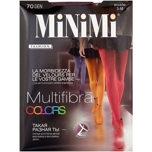Колготки MiNiMi MULTIFIBRA 70 COLORS размер 5/XL, blu scuro (Синий)