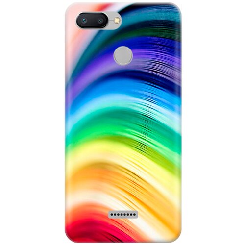 фото Re:pa накладка transparent для xiaomi redmi 6 с принтом "разноцветные нити"