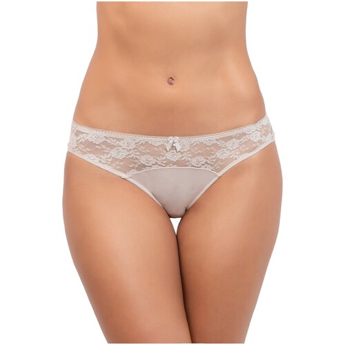 фото Vis-a-vis трусы слипы классические с кружевом, размер xxl, beige
