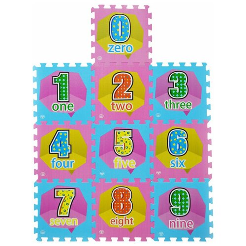 Коврик-пазл Meitoku Цифры (MD-11), 150х60 см, 30 элементов