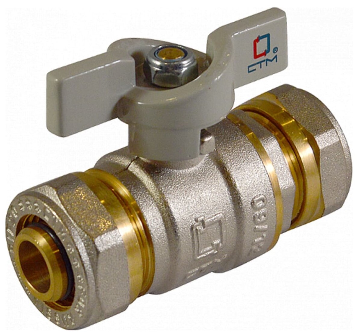 фото Кран шаровый CTM CWPB латунь