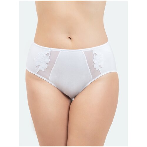 фото Vis-a-vis трусы слипы макси с кружевом, размер xxxxl, white