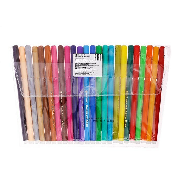 Фломастеры Centropen Rainbow Kids 24 цвета - фото №4