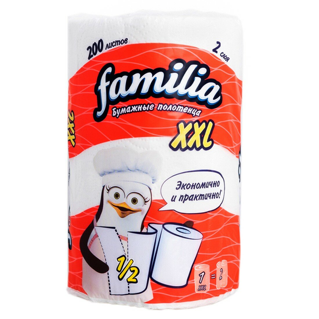 Полотенце бумажное FAMILIA XXL 2сл 1 рулон