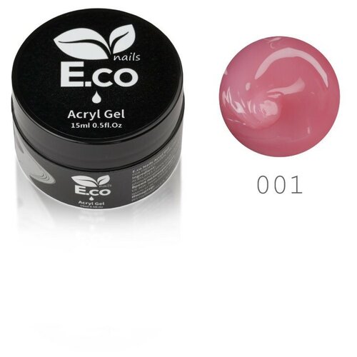 E.co nails акригель Polygel моделирующий в банке, 15 мл, №01