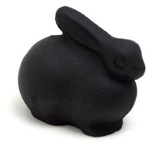 Фото Пресс-папье - чугунный прижим для бумаги IWACHU, Кролик (черный)