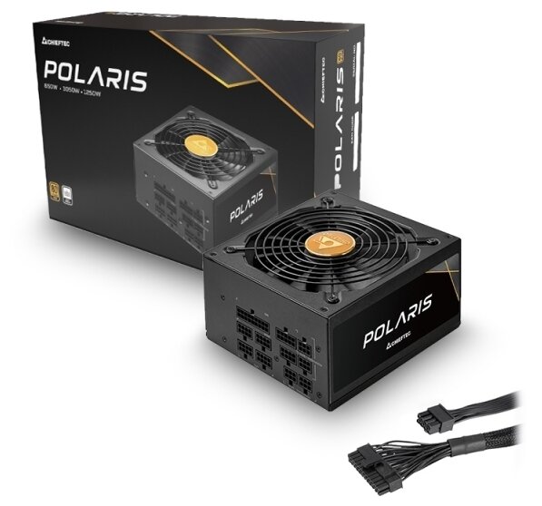Chiefitec Блок питания Блок питания Chieftec Polaris PPS-1050FC ATX 24 1050W 80 PLUS GOLD Active PFC 140mm fan Full Cable Management Retail