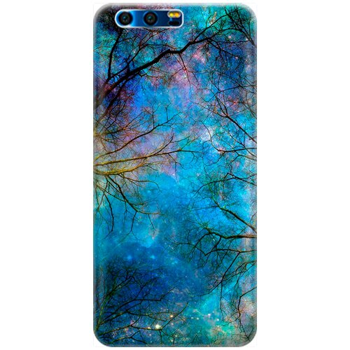 фото Re:pa накладка transparent для honor 9 с принтом "ночное небо в ветвях"