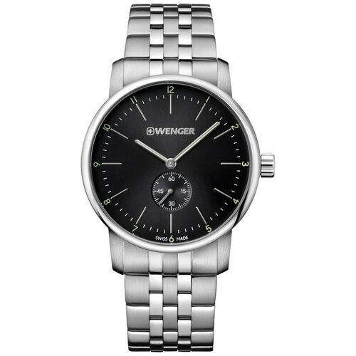 Наручные часы WENGER Urban Classic, черный наручные часы wenger urban classic коричневый