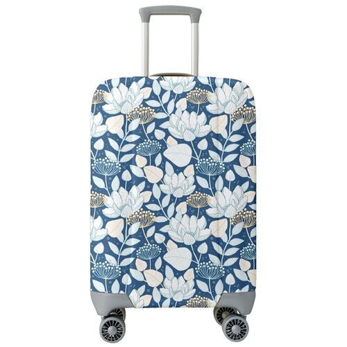 фото Чехол для чемодана "голубой цветочный" m marengo textile