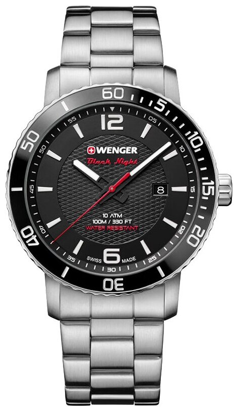 Часы наручные мужские Wenger Roadster Black Night 01.1841.104