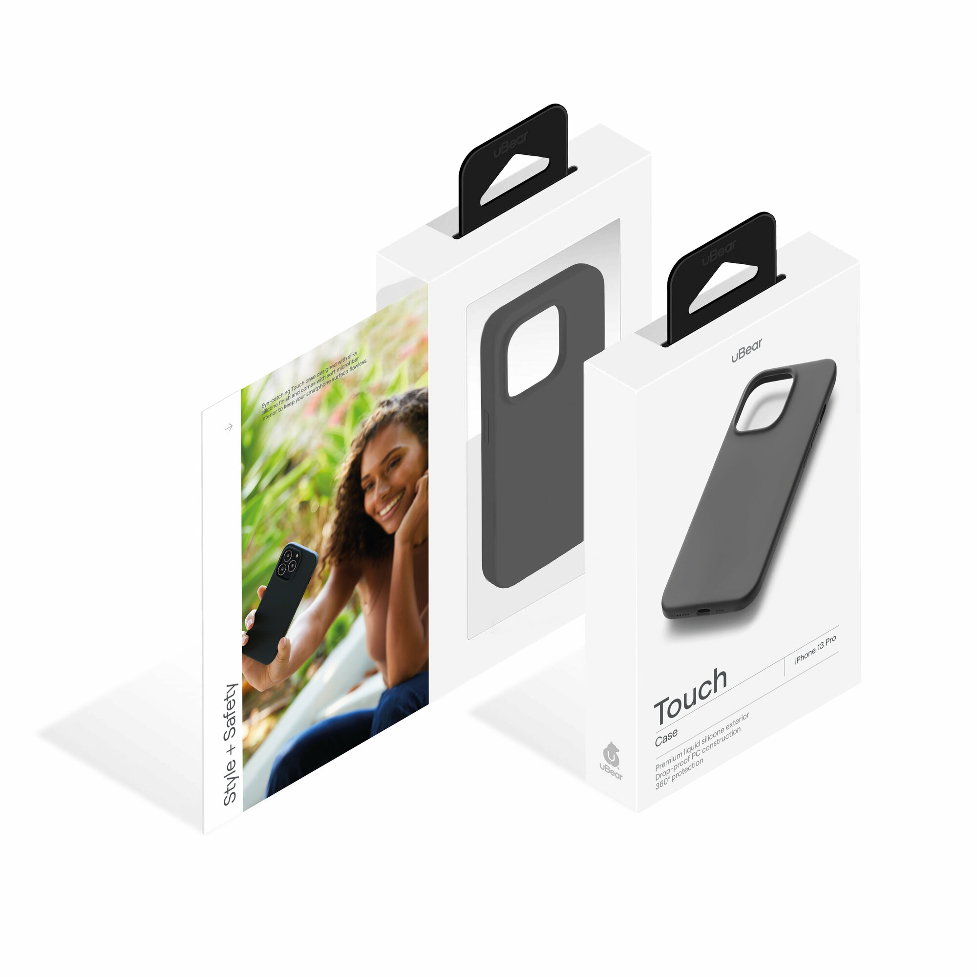 Чехол uBear Touch Case (Liquid silicone) для iPhone 13 Pro, черный