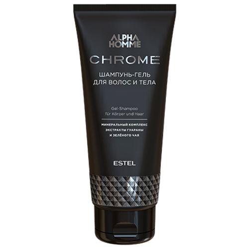Купить Шампунь-гель для волос и тела ESTEL Alpha Homme Chrome, 200 мл