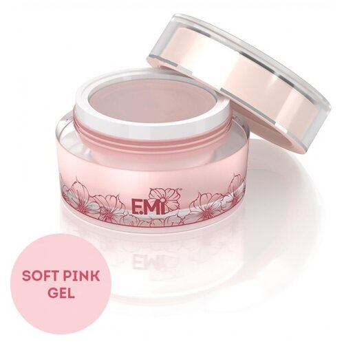 E.Mi гель камуфлирующий однофазный скульптурный, 50 мл, Soft Pink