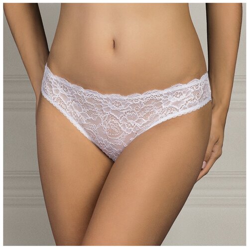 фото Innamore трусы слипы clusia средней посадки с кружевом, размер 1(40), bianco