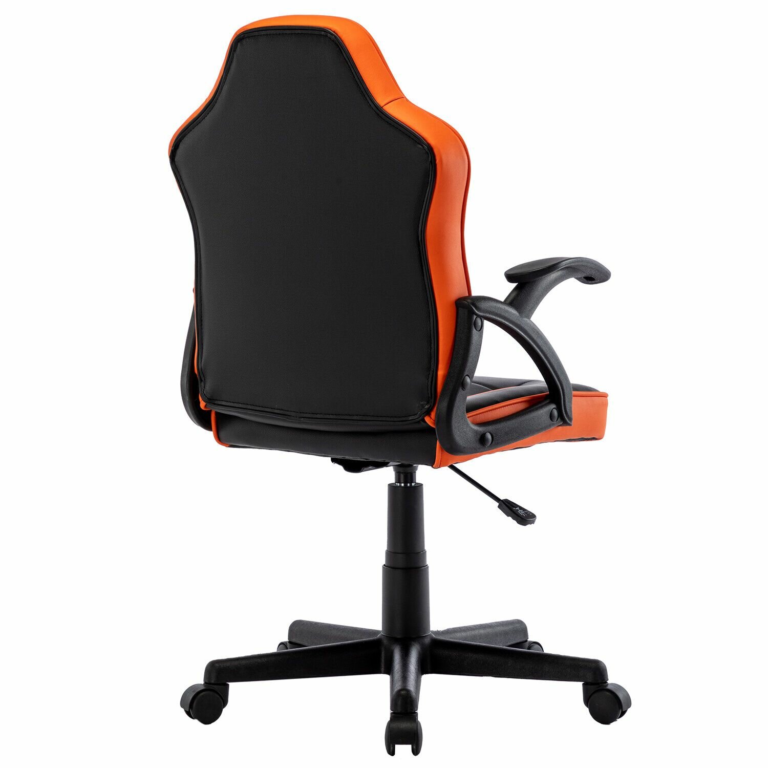 Кресло компьютерное BRABIX Shark GM-203, экокожа, черное/оранжевое (532513) - фотография № 4