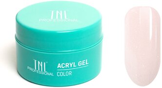 Акригель TNL Professional Acryl Gel Illusion камуфлирующий, 18 мл 04 натурально-бежевый с шиммером