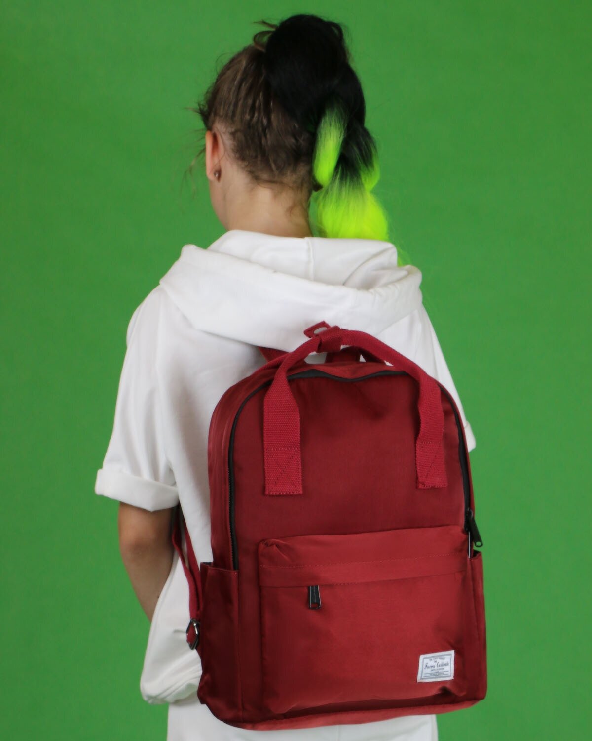 Молодежный городской рюкзак Forever Cultivate 9020-2 с влагозащитой, для учебы, бордовый