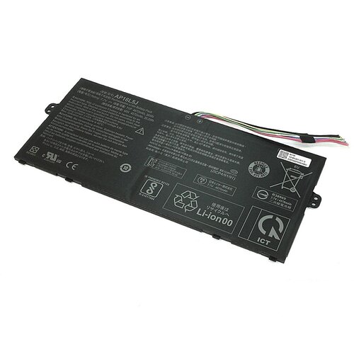 аккумулятор для ноутбука acer travelmate x5 tmx514 51 ap16l5j Аккумулятор AP16L5J для ноутбука Acer SF514 7.7V 36Wh (4670mAh) черный