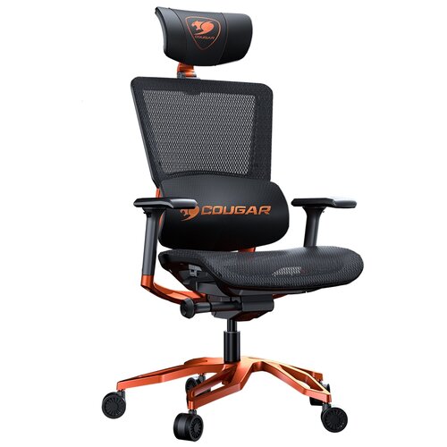 фото Компьютерное кресло cougar argo игровое, цвет: black/orange