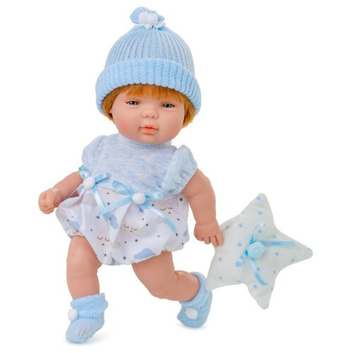 фото Berjuan berjuan кукла берхуан (бержуан) (berjuan baby smile vestido azul) пупс в синем платье (30 см)