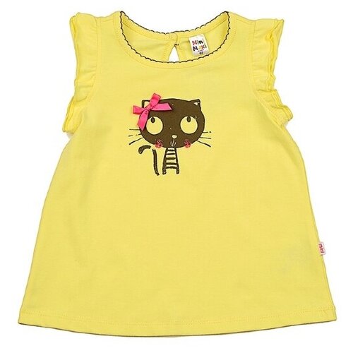 фото Футболка mini maxi 1727, цвет желтый, размер 116