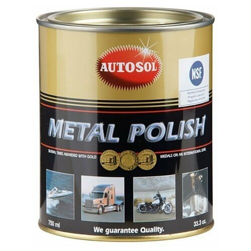 Autosol полироль для металлических частей кузова Metal Polish, 1 кг, 0.75 л