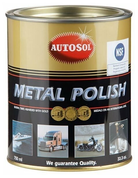 Autosol полироль для металлических частей кузова Metal Polish