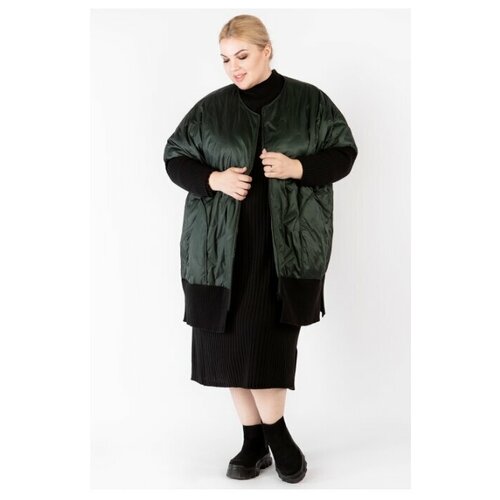 фото Куртка artessa kr00233grn45 темно-зеленый 64-66