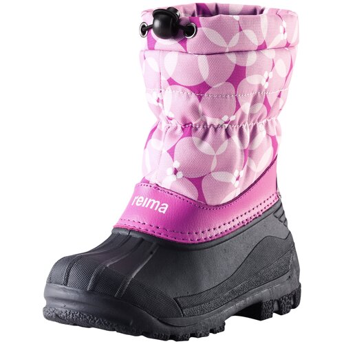 Сноубутсы Reima для девочек, водонепроницаемые, светоотражающие элементы, размер 30, розовый