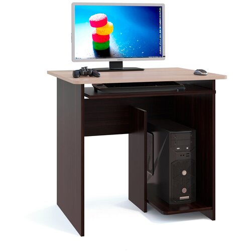 Компьютерный стол Сокол КСТ-21.1 цвет венге/белёный дуб