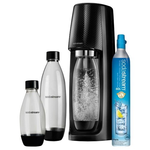 фото Сифон для газирования воды + баллоны sodastream spirit megapack black