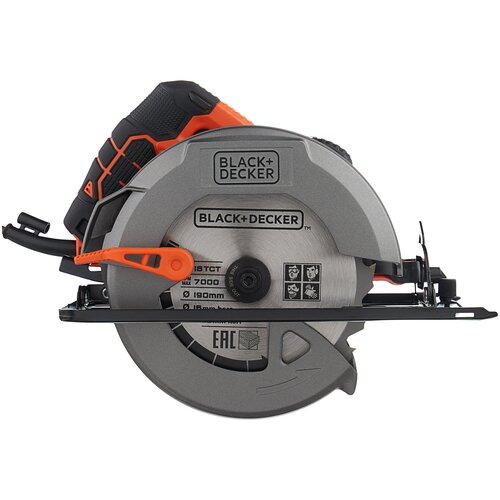 Дисковая пила BLACK+DECKER CS1550, 1500 Вт, оранжевый/черный лобзик black decker bes610k qs