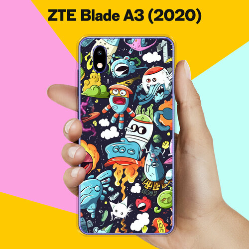Силиконовый чехол на ZTE Blade A3 (2020) Пак / для ЗТЕ Блейд А3 (2020)