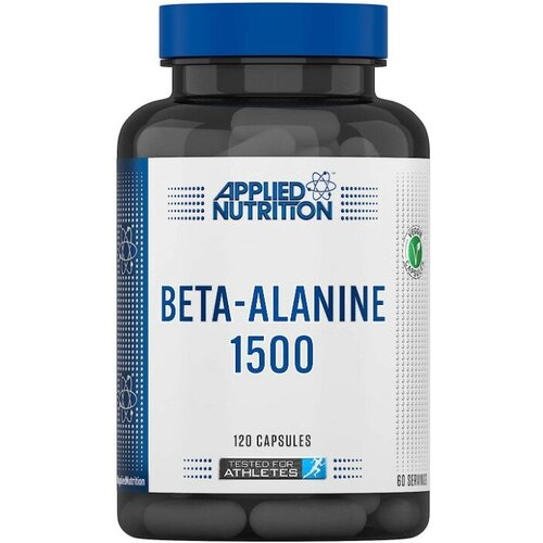 Бета-Аланин 1500мг от Applied Nutrition, 120 вег. капсул летофарм бета аланин капс 650мг 120
